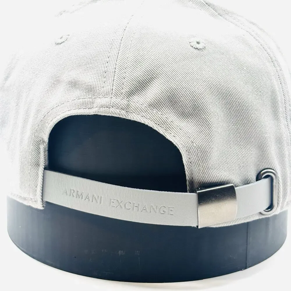 Armani Exchange A|X Logo Baseball Cap Taupe Adjustable Snapback Strap Adjustable - Picture 2 of 6